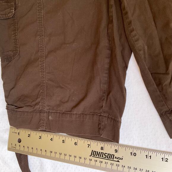 CB Mens Cargo Khaki Shorts size 10, Brown - Picture 3 of 9